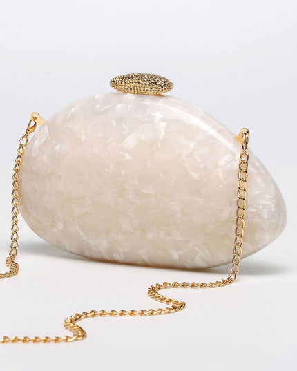 Fashionable Special-shaped Shell Acrylic Wedding Bag