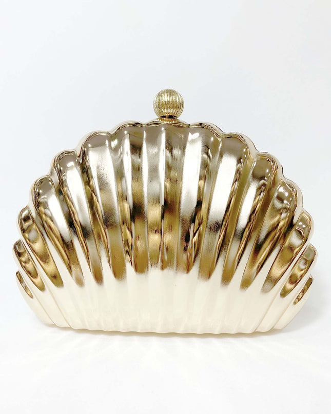 Metal Shell Clutch Party Evening Bag