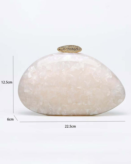 Fashionable Special-shaped Shell Acrylic Wedding Bag