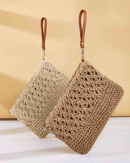 Simple Artistic Straw Beach Tote