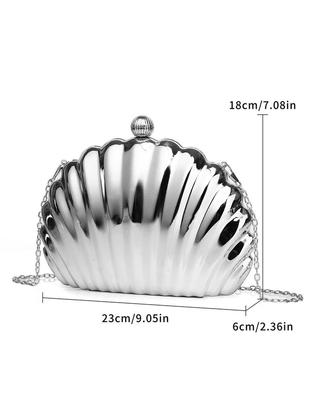 Metal Shell Clutch Party Evening Bag