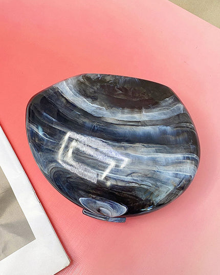 Fashion Acrylic Stone Pattern Shell Bag
