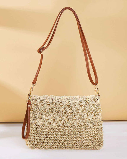 Simple Artistic Straw Beach Tote