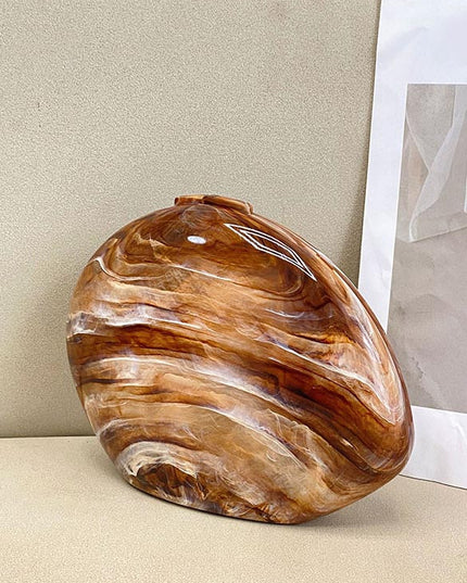 Fashion Acrylic Stone Pattern Shell Bag