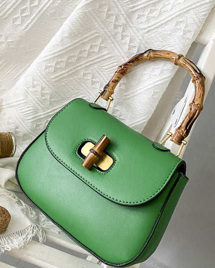 Retro Bamboo Shoulder Crossbody Handbag