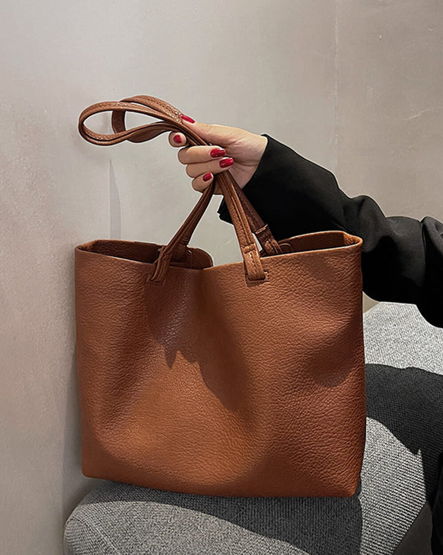 High-End Soft-Sided Large Shoulder Tote Bag