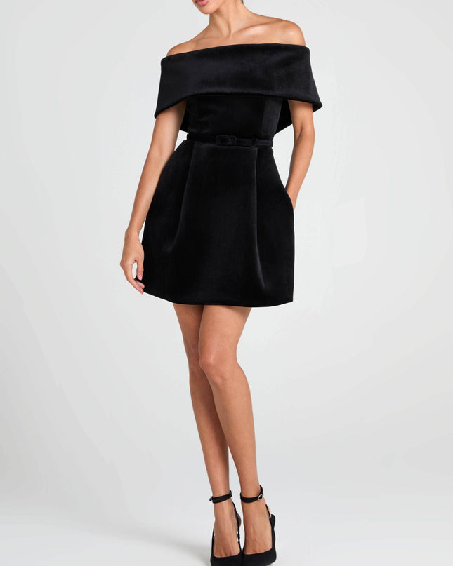 Elegant Off-The-Shoulder Mini Dress
