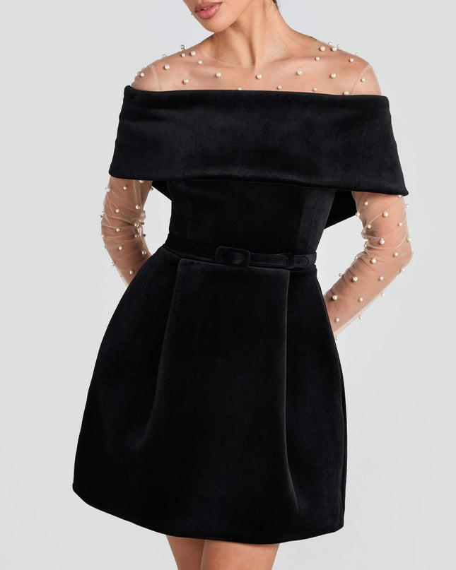 Elegant Off-The-Shoulder Mini Dress