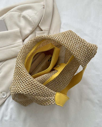 Woven Straw Beach Bag