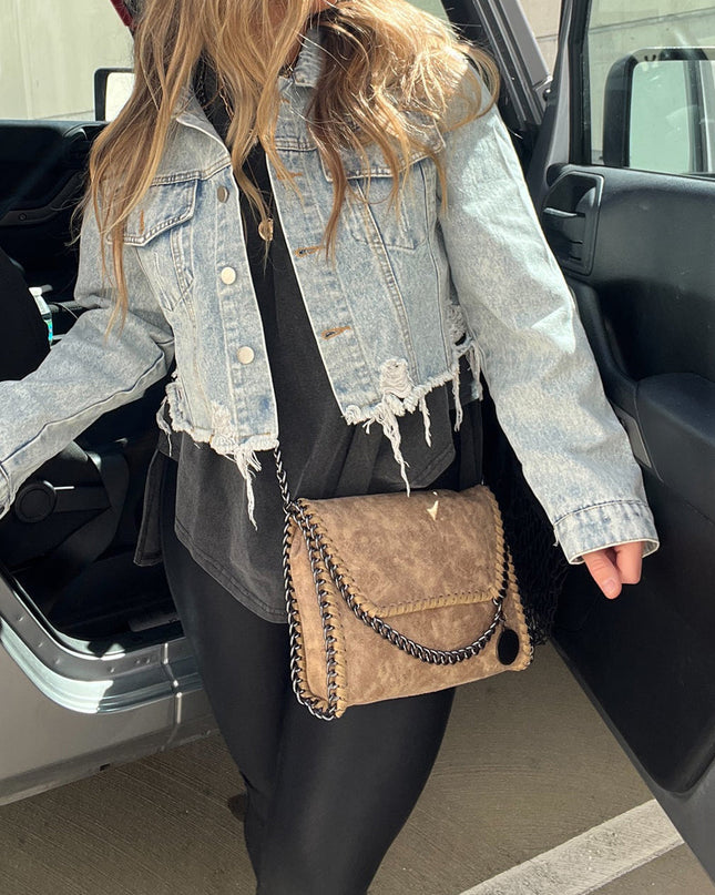 Take Away Crossbody Clutch Tan